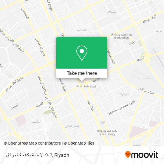 البلاد لأنظمة مكافحة الحرائق map