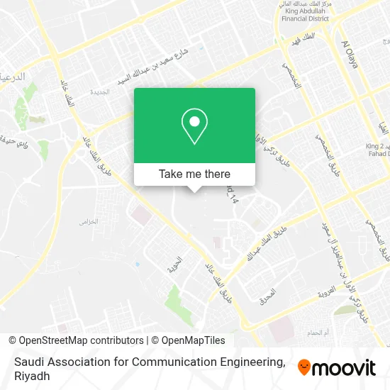 Saudi Association for Communication Engineering map