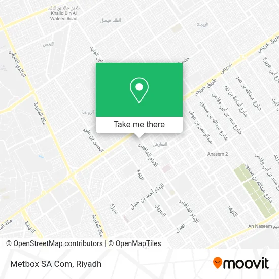 Metbox SA Com map