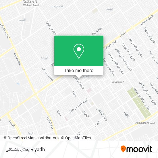 حلاق باكستاني map