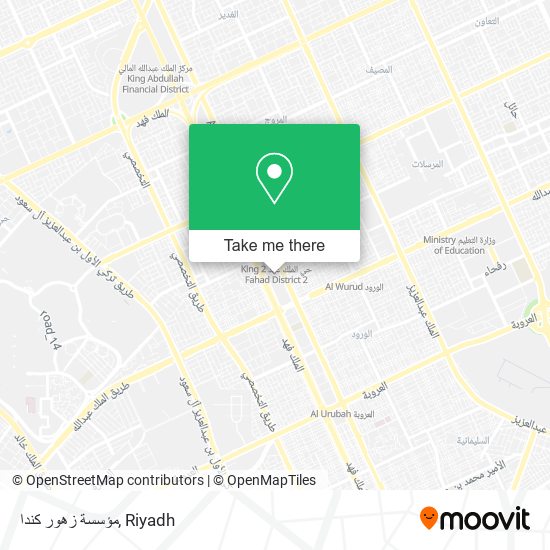 مؤسسة زهور كندا map
