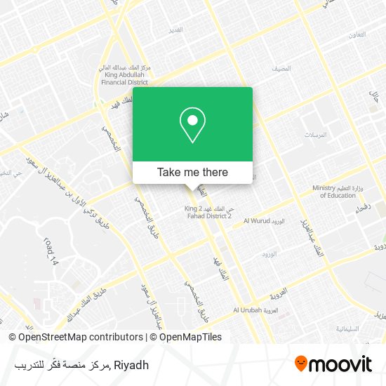 مركز منصة فكّر للتدريب map