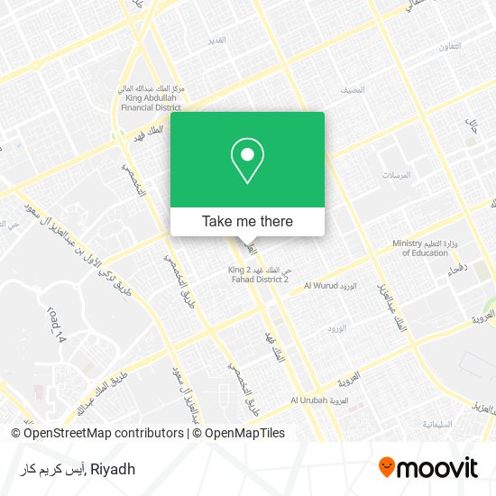 آيس كريم كار map