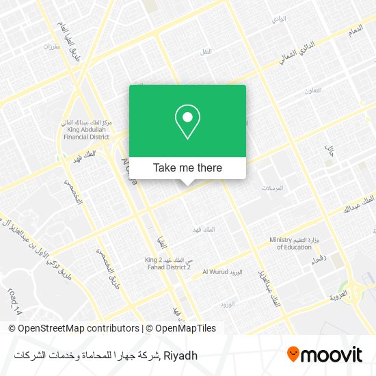 شركة جهارا للمحاماة وخدمات الشركات map