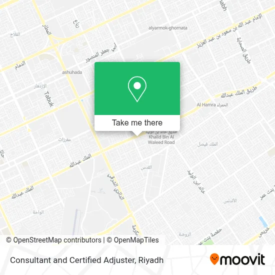 Consultant and Certified Adjuster map