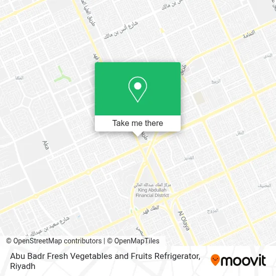 Abu Badr Fresh Vegetables and Fruits Refrigerator map