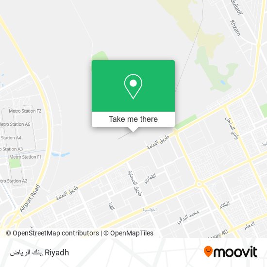 بنك الرياض map