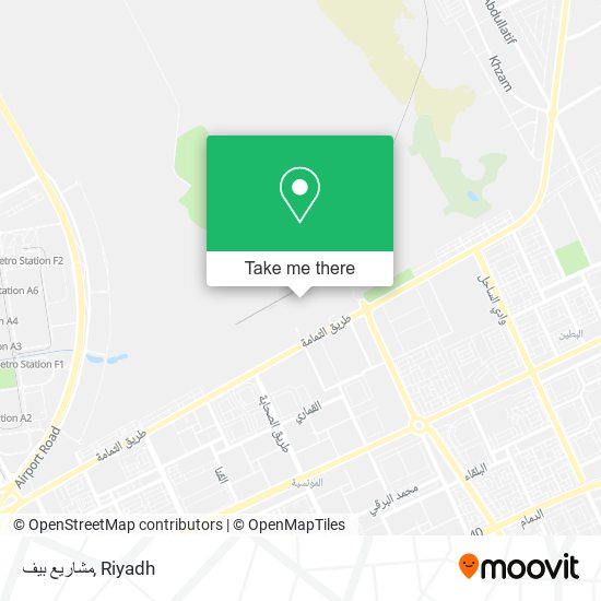 مشاريع بيف map