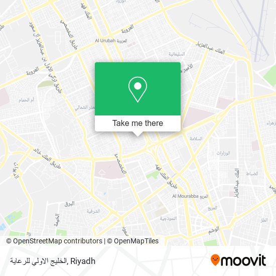 الخليج الاولي للرعاية map