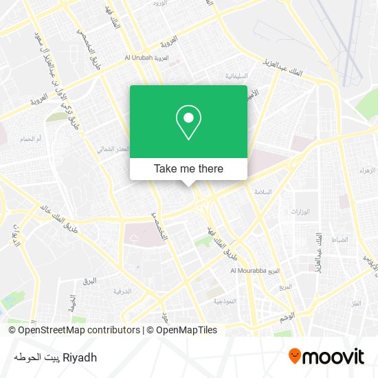 بيت الحوطه map