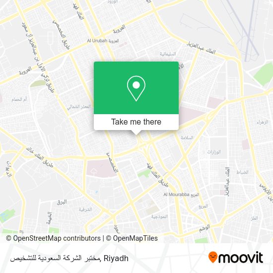 مختبر الشركة السعودية للتشخيص map