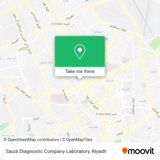 Saudi Diagnostic Company Laboratory map