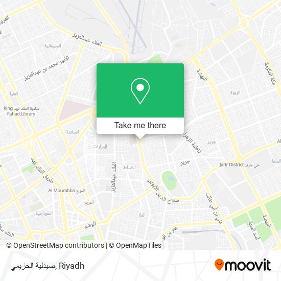 صيدلية الحزيمي map