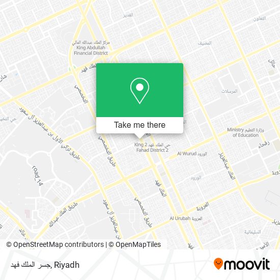 جسر الملك فهد map