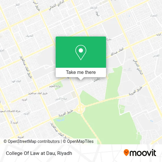 College Of Law at Dau map