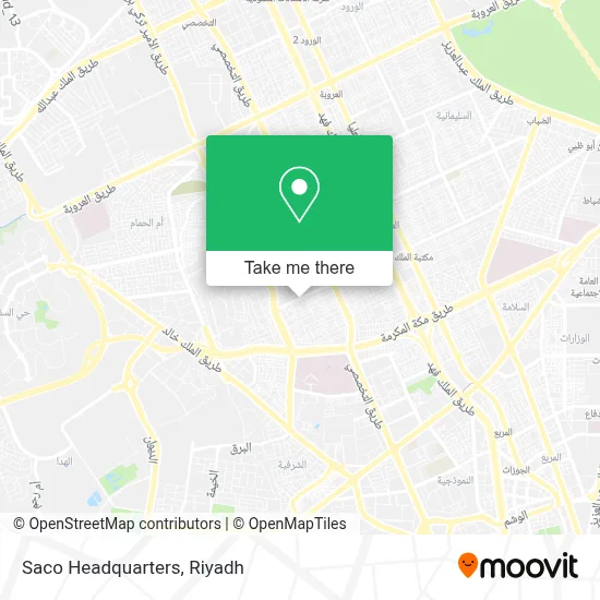 Saco Headquarters map