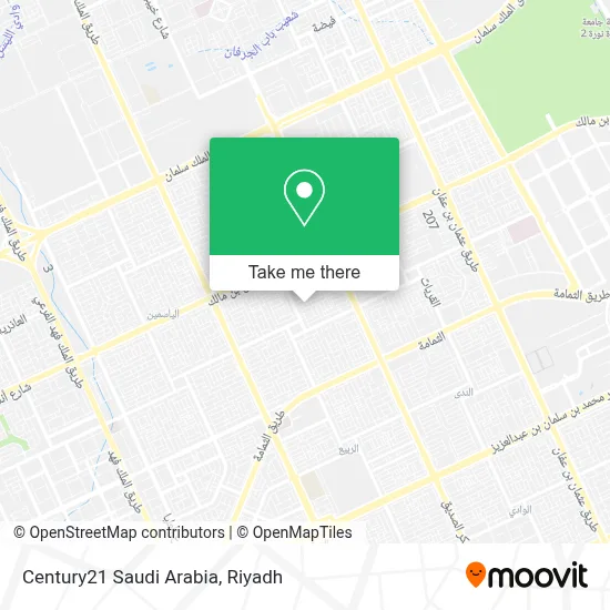 Century21 Saudi Arabia map