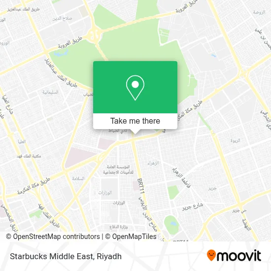 Starbucks Middle East map