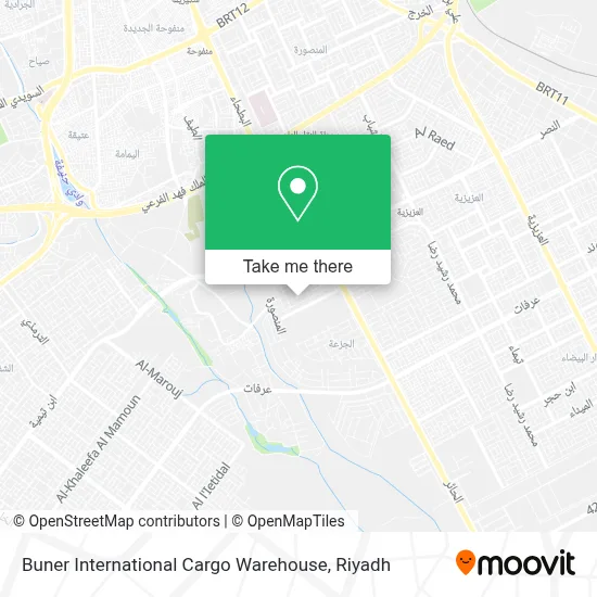 Buner International Cargo Warehouse map
