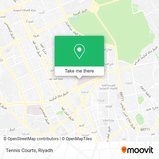 Tennis Courts map