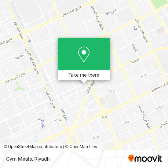 Gym Meals map