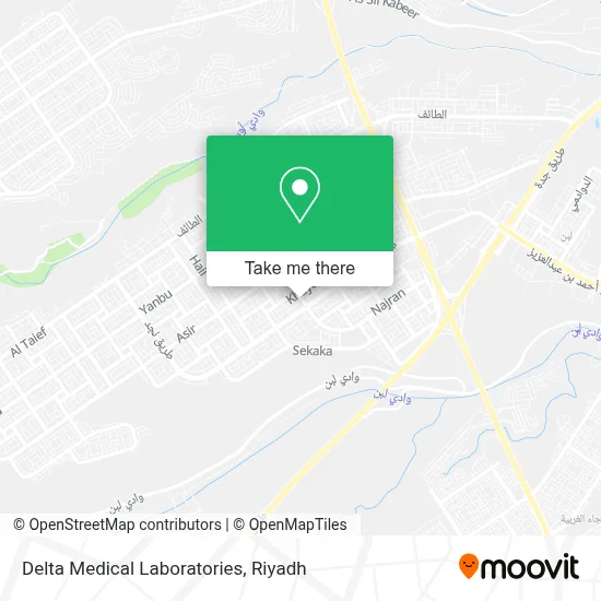Delta Medical Laboratories map