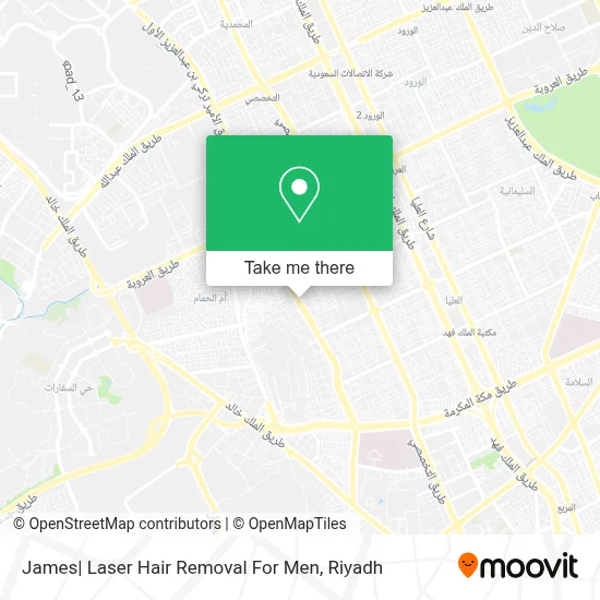 James| Laser Hair Removal For Men map