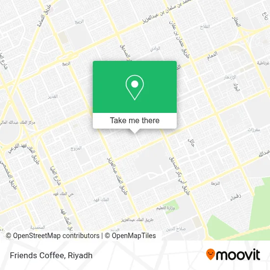Friends Coffee map