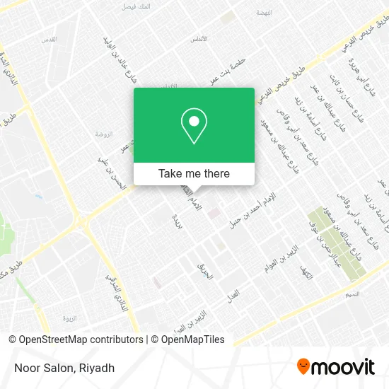 Noor Salon map