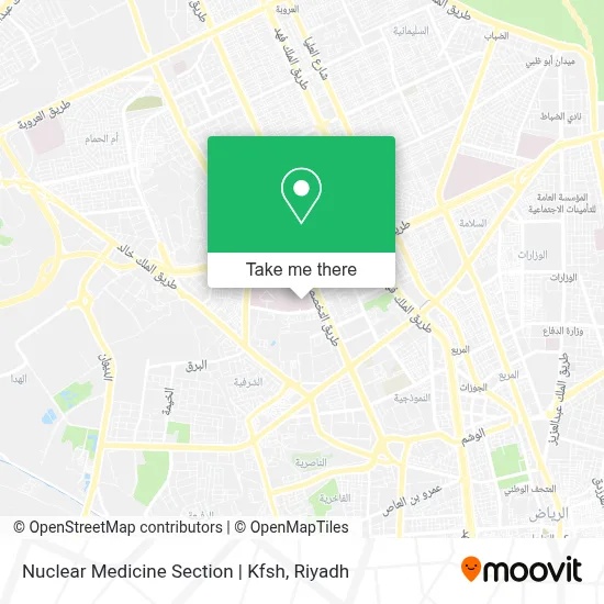 Nuclear Medicine Section | Kfsh map