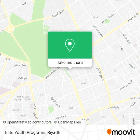 Elite Youth Programs map