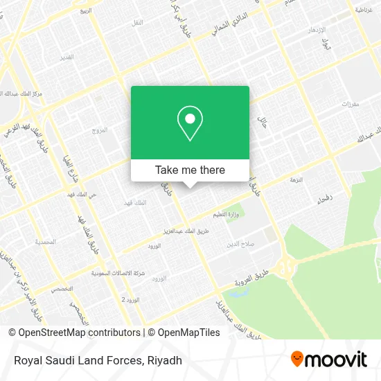 Royal Saudi Land Forces map