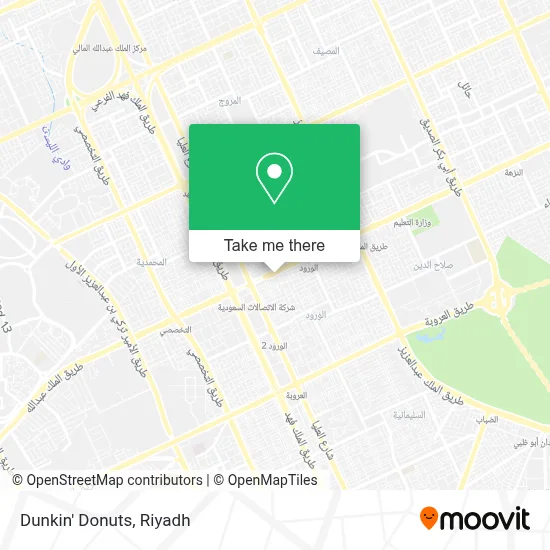 Dunkin' Donuts map