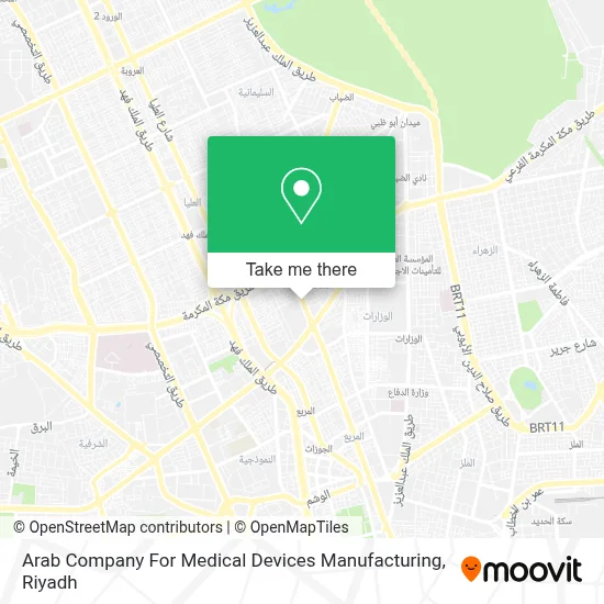 Arab Company For Medical Devices Manufacturing map