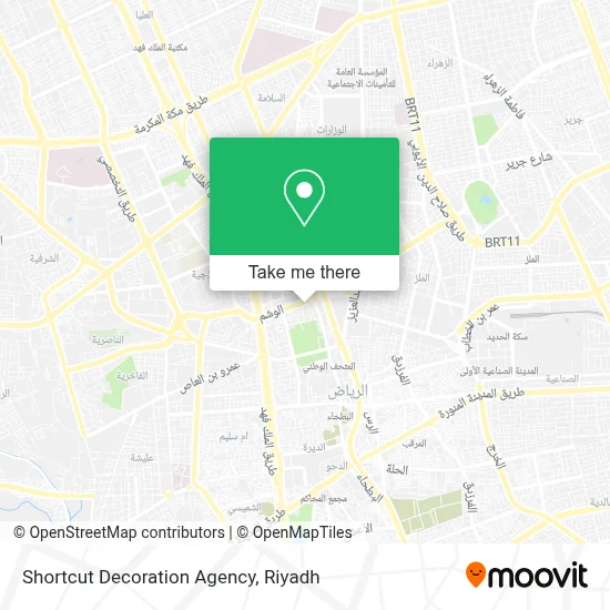 Shortcut Decoration Agency map