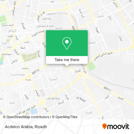 Acdelco Arabia map