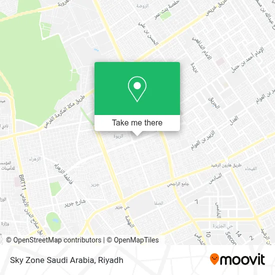 Sky Zone Saudi Arabia map