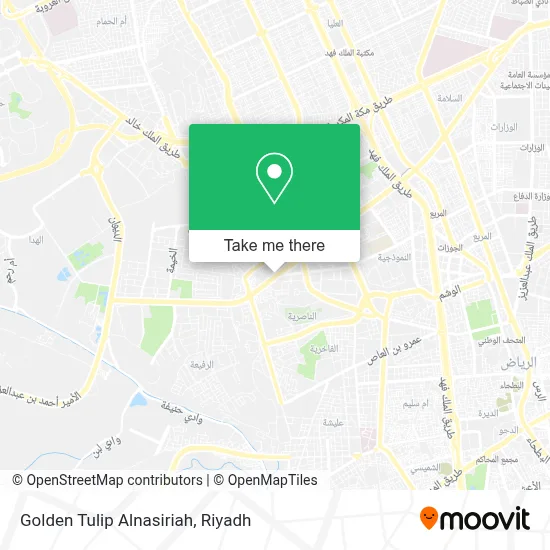 Golden Tulip Alnasiriah map