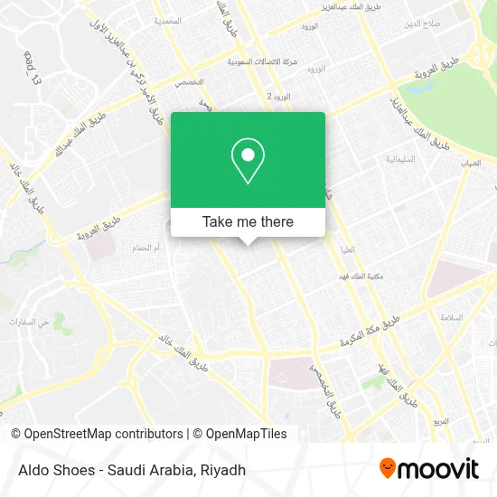 Aldo Shoes - Saudi Arabia map