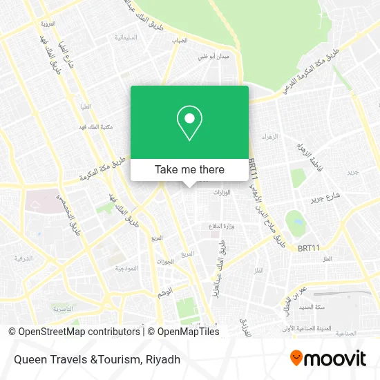 Queen Travels &Tourism map