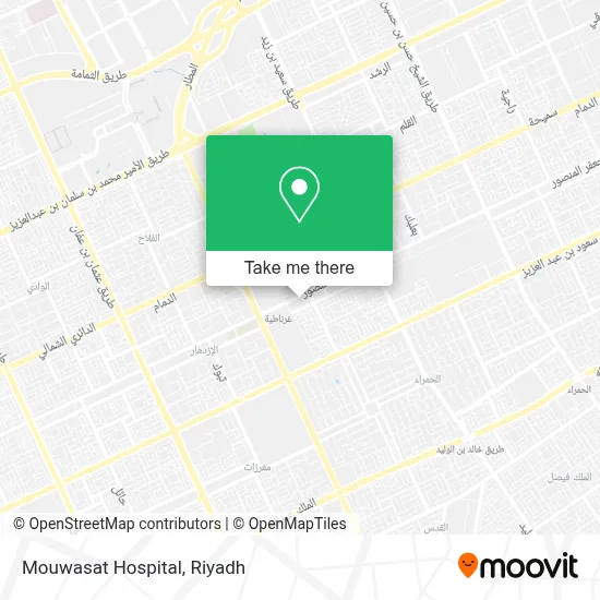 Mouwasat Hospital map