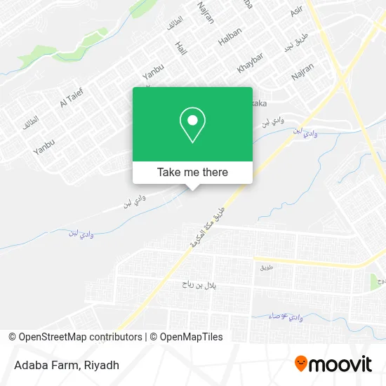 Adaba Farm map