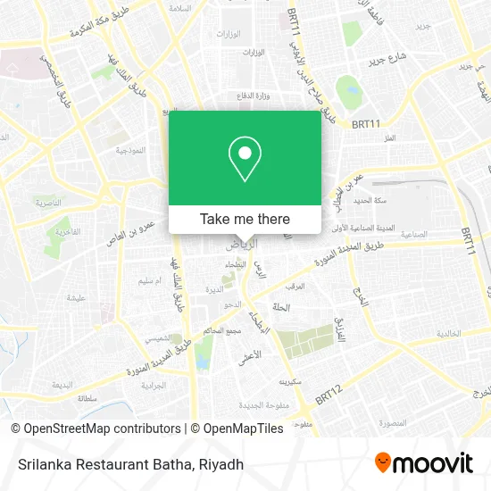 Srilanka Restaurant Batha map