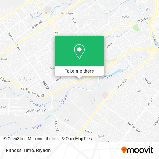 Fitness Time map