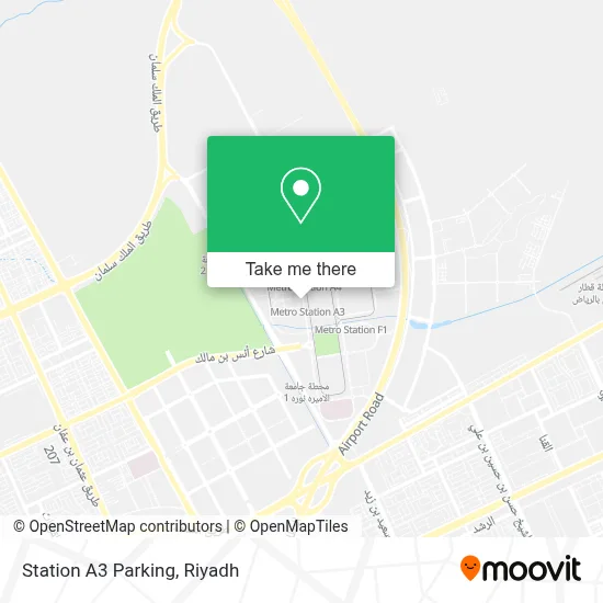 Station A3 Parking map