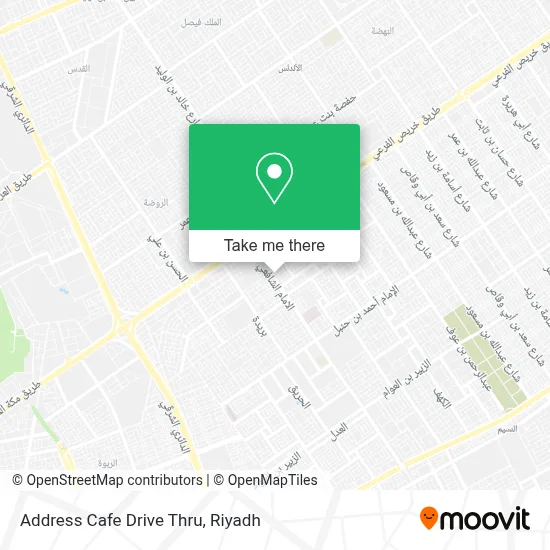 Address Cafe Drive Thru map