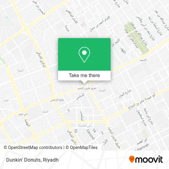 Dunkin' Donuts map