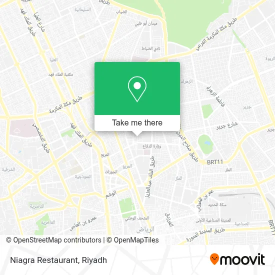 Niagra Restaurant map