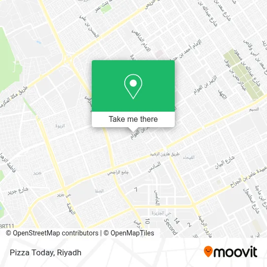 Pizza Today map