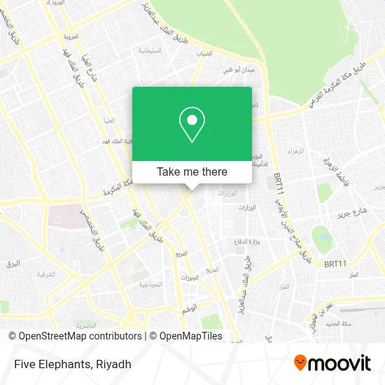 Five Elephants map